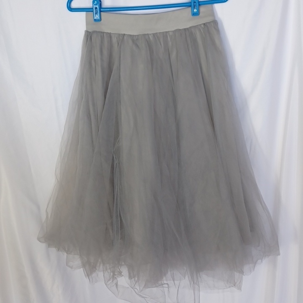 Windsor Silver/Gray Tulle Ballerina Poofy Skirt